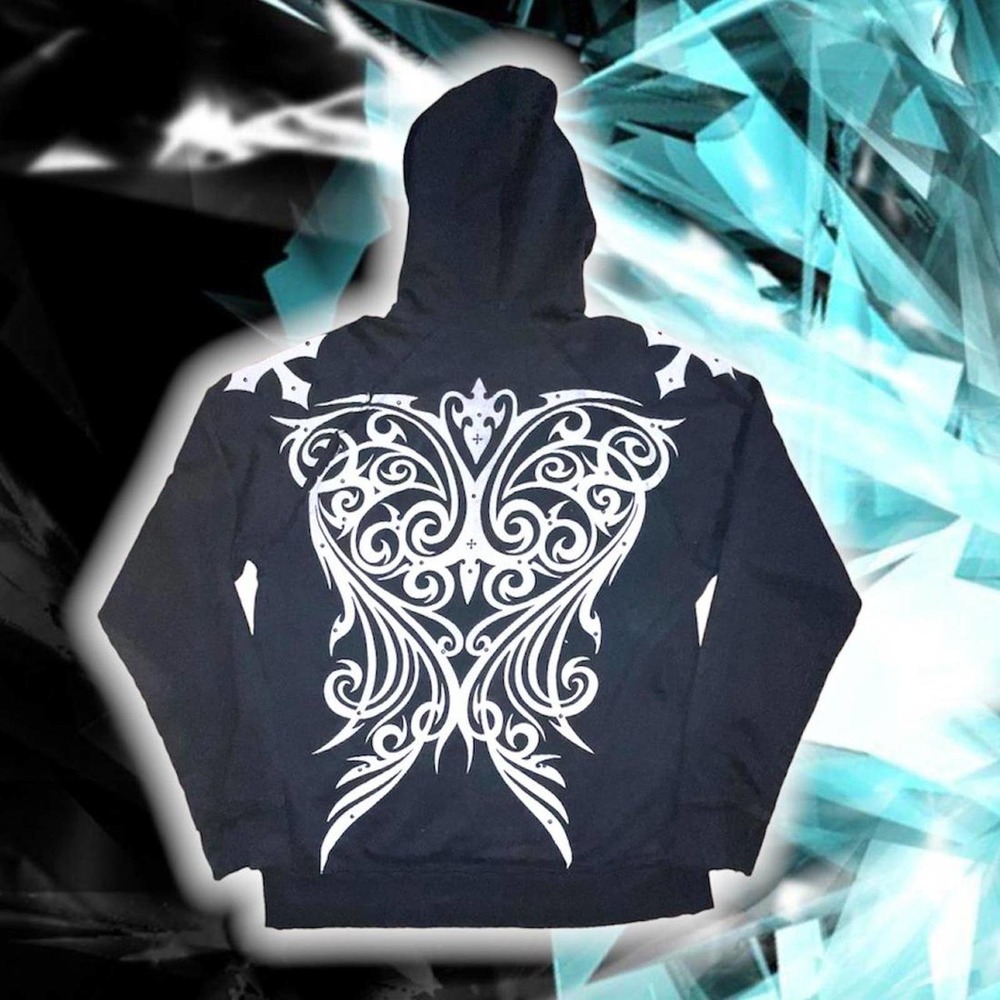 Insane AFFLICTION Celtic Grunge Tribal  Y2K Hoodie
